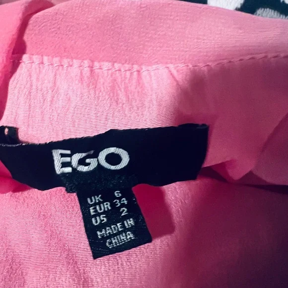EGO pink Bandeau Ruched Frilly Hem Mini Bodycon
Dress XS - Picture 5 of 5
